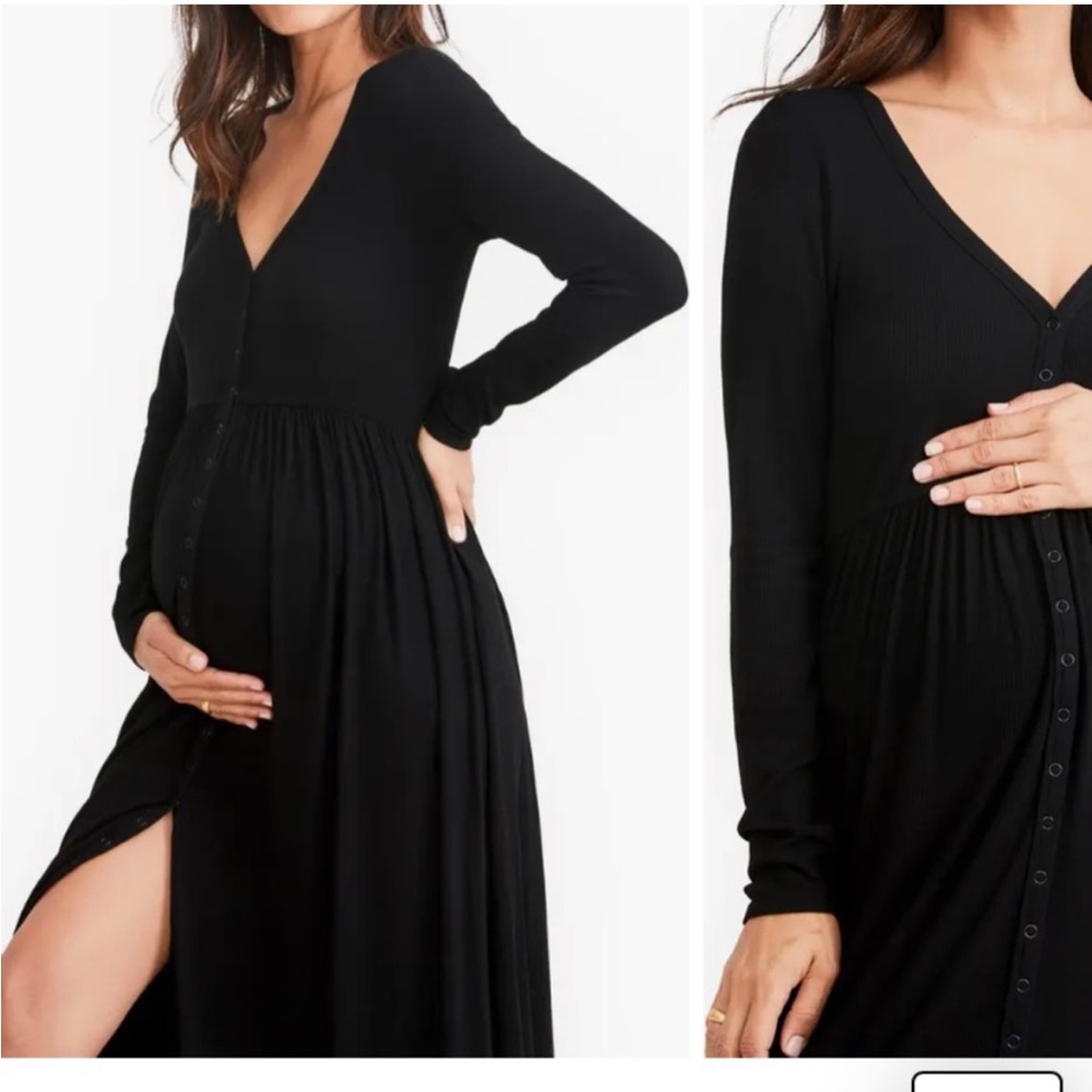 Hatch The Softest Rib Nursing Dress